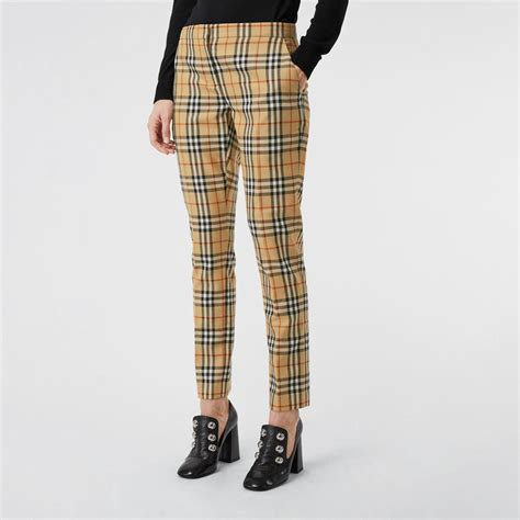 burberry check pants style.